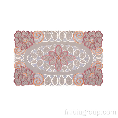 Nouveaux sets de table en dentelle rectangulaire avec motif de conception